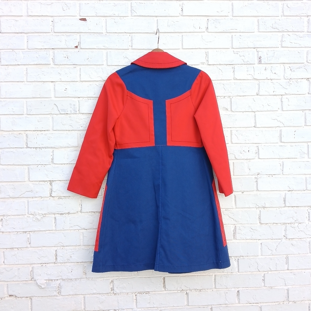 Vintage Misty Harbor Colorblock Coat Trench - Picture 7 of 7